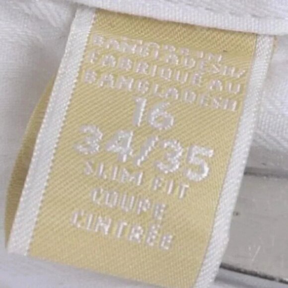 Michael Michael Kors White Button Down Dress Shirt Cotton Size 16 - Picture 7 of 10